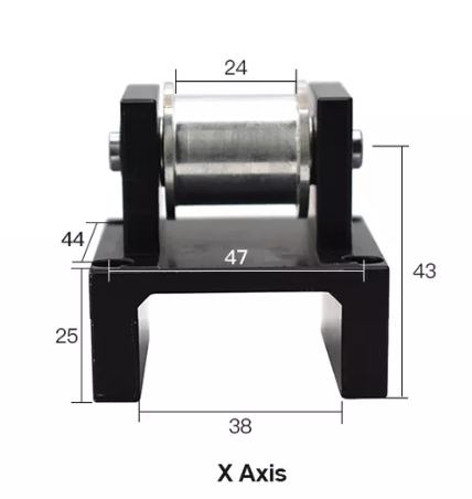 Х ось ролик с держателем