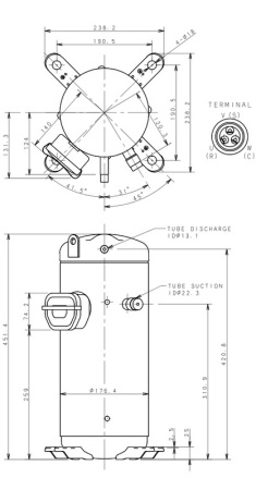 компрессор к чиллеру CW 5200