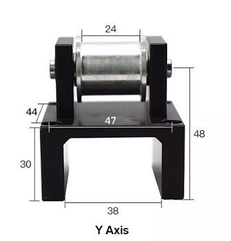 Y ось ролик с держателем  